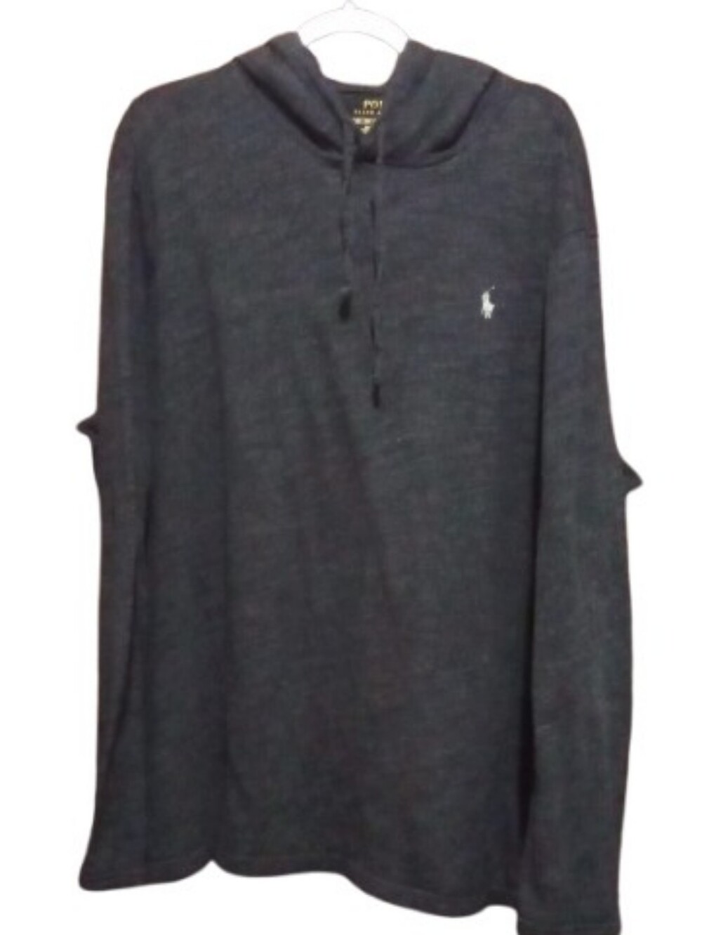 Polo by Ralph Lauren Dark Gray Hooded Long-Sleeve Shirt